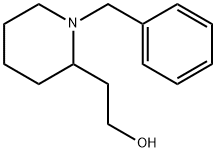 1-BENZYL-2-(2-HYDROXYETHYL) PIPERIDINE 化学構造式