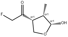 Ethanone, 2-fluoro-1-(tetrahydro-5-hydroxy-4-methyl-3-furanyl)-, (3alpha,4alpha,5alpha)- (9CI)|