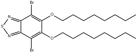 4,7-二溴-5,6-双(辛氧基)-2,1,3-苯并噻二唑,1192352-08-1,结构式