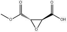 2,3-Oxiranedicarboxylicacid,monomethylester,trans-(9CI) Structure