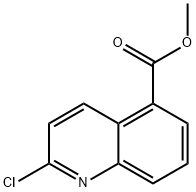 2-クロロ-5-キノリンカルボン酸メチルエステル 化学構造式