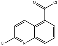 2-chloroquinoline-5-carbonyl chloride Struktur