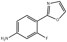 Benzenamine, 3-fluoro-4-(2-oxazolyl)- Structure