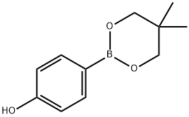 4-(5,5-Dimethyl-1,3,2-dioxaborinan-2-yl)phenol Struktur