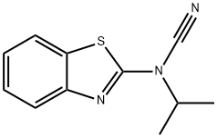 Cyanamide, 2-benzothiazolyl(1-methylethyl)- (9CI) Structure