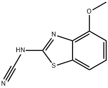 Cyanamide, (4-methoxy-2-benzothiazolyl)- (9CI) Structure