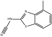 Cyanamide, (4-methyl-2-benzothiazolyl)- (9CI) Structure