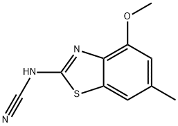 Cyanamide, (4-methoxy-6-methyl-2-benzothiazolyl)- (9CI) 结构式