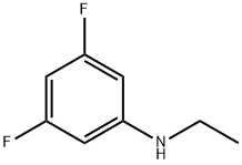 Benzenamine, N-ethyl-3,5-difluoro- (9CI) 结构式