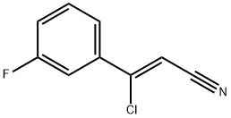 (Z)-3-chloro-3-(3-fluorophenyl)acrylonitrile Structure