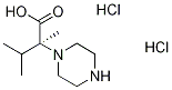 (2S)-2,3-dimethyl-2-piperazin-1-ylbutanoic acid dihydrochloride Struktur