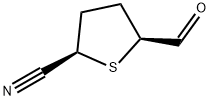 2-Thiophenecarbonitrile, 5-formyltetrahydro-, cis- (9CI),119292-49-8,结构式