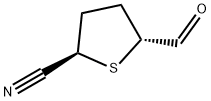 2-Thiophenecarbonitrile, 5-formyltetrahydro-, trans- (9CI) 结构式