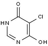5-氯-6-羟基-1H-嘧啶-4-酮 结构式