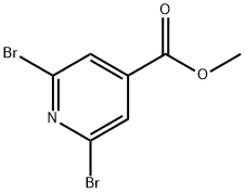 Methyl 2,6-dibromopyridine-4-carboxylate 化学構造式
