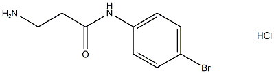 3-Amino-N-(4-bromophenyl)propanamide hydrochloride Struktur