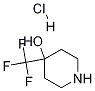 4-(trifluoromethyl)piperidin-4-ol hydrochloride 化学構造式