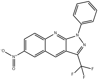 6-Nitro-1-phenyl-3-(trifluoroMethyl)-1H-pyrazolo[3,4-b]quino-line Struktur