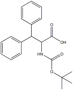 BOC-DL-3,3-ジフェニルアラニン 化学構造式