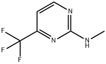 N-メチル-4-(トリフルオロメチル)ピリミジン-2-アミン 化学構造式