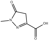 1-甲基-5-氧代-4,5-二氢-1H-吡唑-3-羧酸,119376-60-2,结构式