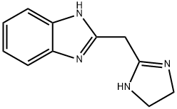 1H-Benzimidazole,2-[(4,5-dihydro-1H-imidazol-2-yl)methyl]-(9CI) 结构式