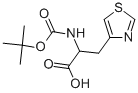 BOC-3-(4-THIAZOLYL)-DL-ALANINE Struktur