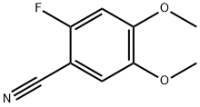 2-氟-4,5-二甲氧基苯腈,119396-88-2,结构式