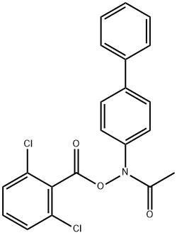 N-(1,1'-Biphenyl)-4-yl-N-((2,6-dichlorobenzoyl)oxy)acetamide Structure