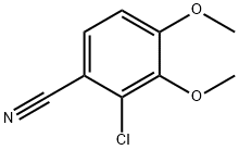 2-氯-3,4-二甲氧基苯甲腈, 119413-61-5, 结构式
