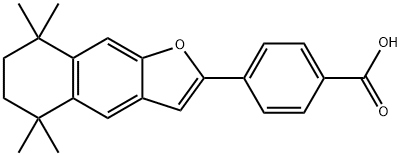 4-[(5,6,7,8-Tetrahydro-5,5,8,8-tetramethylnaphtho[2,3-b]furan)-2-yl]benzoic acid,119435-89-1,结构式