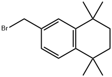 6-(ブロモメチル)-1,1,4,4-テトラメチル-1,2,3,4-テトラヒドロナフタレン 化学構造式
