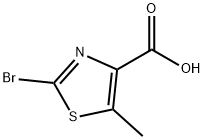 2-溴-5-甲基噻唑-4-羧酸 结构式
