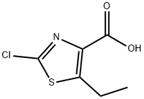 2-Chloro-5-ethyl-1,3-thiazole-4-carboxylic acid Struktur