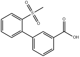 2-(Methylsulfonyl)biphenyl-3-carboxylic acid Struktur
