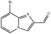8-ブロモイミダゾ[1,2-A]ピリジン-2-カルブアルデヒド 化学構造式