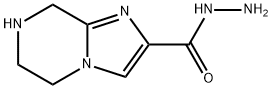 Imidazo[1,2-a]pyrazine-2-carboxylic acid, 5,6,7,8-tetrahydro-, hydrazide (9CI) Struktur