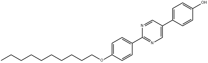2-[4-(Decyloxy)-phenyl]-5-(4-hydroxyphenyl)-pyrimidine Struktur