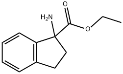 1H-Indene-1-carboxylicacid,1-amino-2,3-dihydro-,ethylester(9CI) Structure