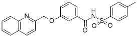 N-((4-methylphenyl)sulfonyl)-3-(2-quinolinylmethoxy)benzamide,119514-97-5,结构式