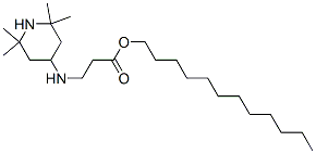 .beta.-Alanine, N-(2,2,6,6-tetramethyl-4-piperidinyl)-, dodecyl ester 结构式