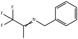 N-(1-TRIFLUOROMETHYL-ETHYLIDENE)BENZYLAMINE 化学構造式