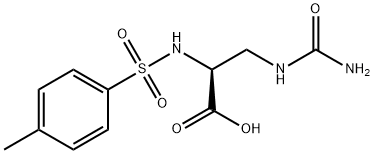 β-Ureido-L-α-tosylaminopropionic Acid Struktur