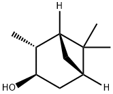 (1R,1α,5α)-2β,6,6-トリメチルビシクロ[3.1.1]ヘプタン-3α-オール 化学構造式
