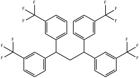 1,1,3,3-Tetrakis(3-(trifluoroMethyl)phenyl)propane Struktur
