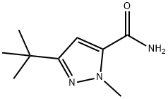 3-tert-butyl-1-Methyl-1H-pyrazole-5-carboxaMide Struktur
