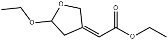 Acetic acid, (5-ethoxydihydro-3(2H)-furanylidene)-, ethyl ester, (Z)- (9CI) Struktur