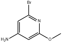 2-溴-6-甲氧基-4-氨基吡啶 结构式