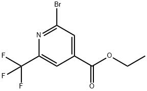 Ethyl 2-bromo-6-(trifluoromethyl)isonicotinate Structure