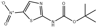 Carbamic acid, N-(5-nitro-2-thiazolyl)-, 1,1-dimethylethyl ester Struktur